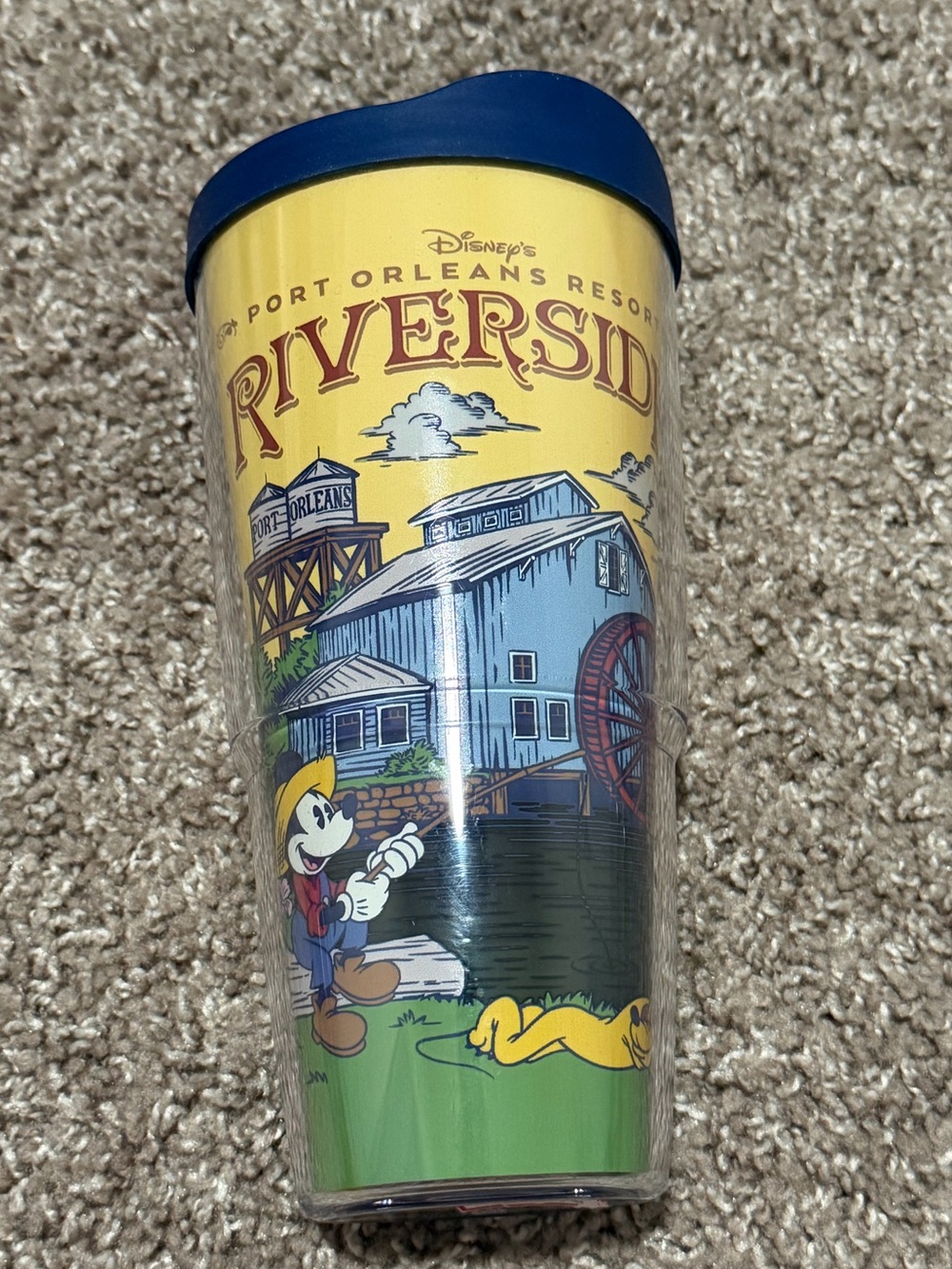 Disney Riverside Yellow and Blue Travel Tumbler